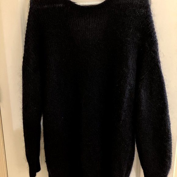 COS mohair navy sweater dress with cut-out back - Picture 3 of 6